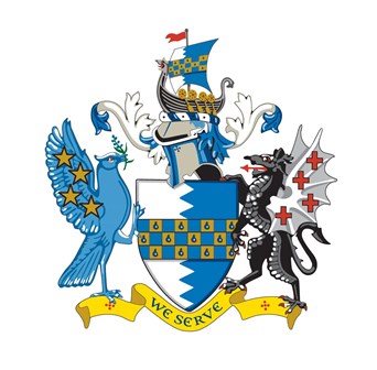 The tears of the Hugeuenots are featured prominently on the Wandsworth coat of arms