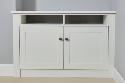 alcove base cabinet with media shelf and Shaker doors.jpg